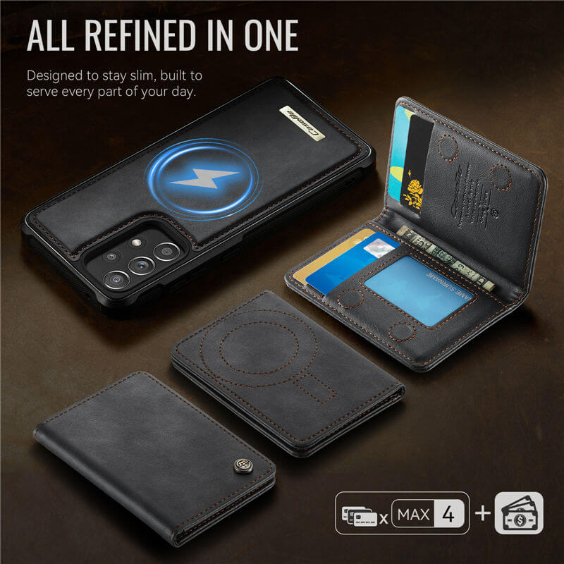 CaseMe Samsung Galaxy A52 2-in-1 Magnetic Wallet Case
