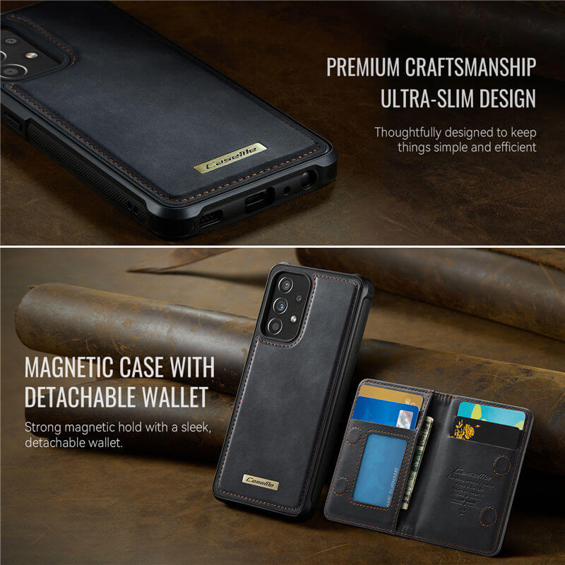 CaseMe Samsung Galaxy A52 2-in-1 Magnetic Wallet Case