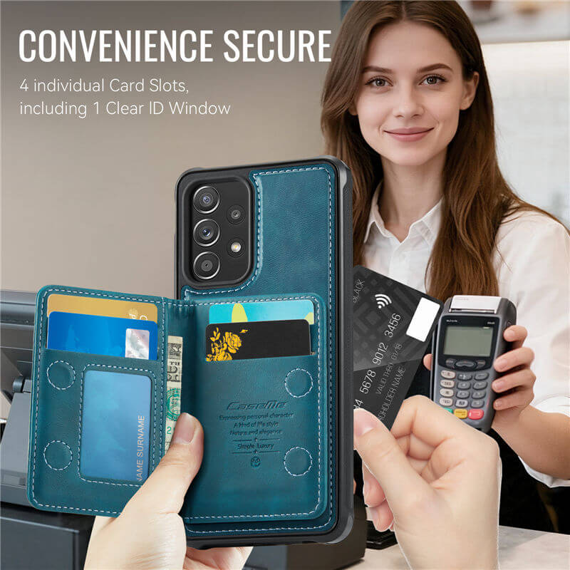 CaseMe Samsung Galaxy A52 2-in-1 Magnetic Wallet Case