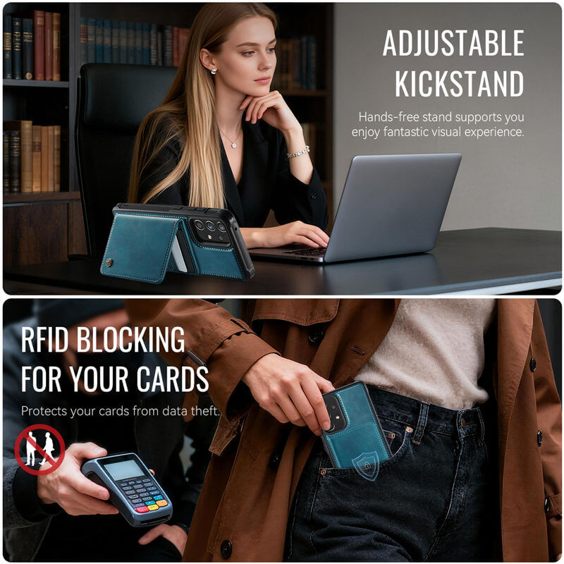 CaseMe Samsung Galaxy A52 2-in-1 Magnetic Wallet Case