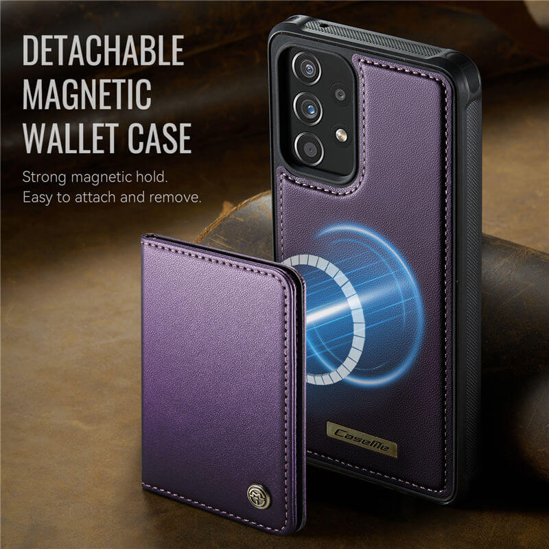 CaseMe Samsung Galaxy A52 2-in-1 Magnetic Wallet Case