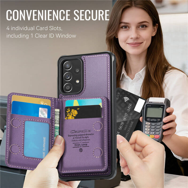 CaseMe Samsung Galaxy A52 2-in-1 Magnetic Wallet Case