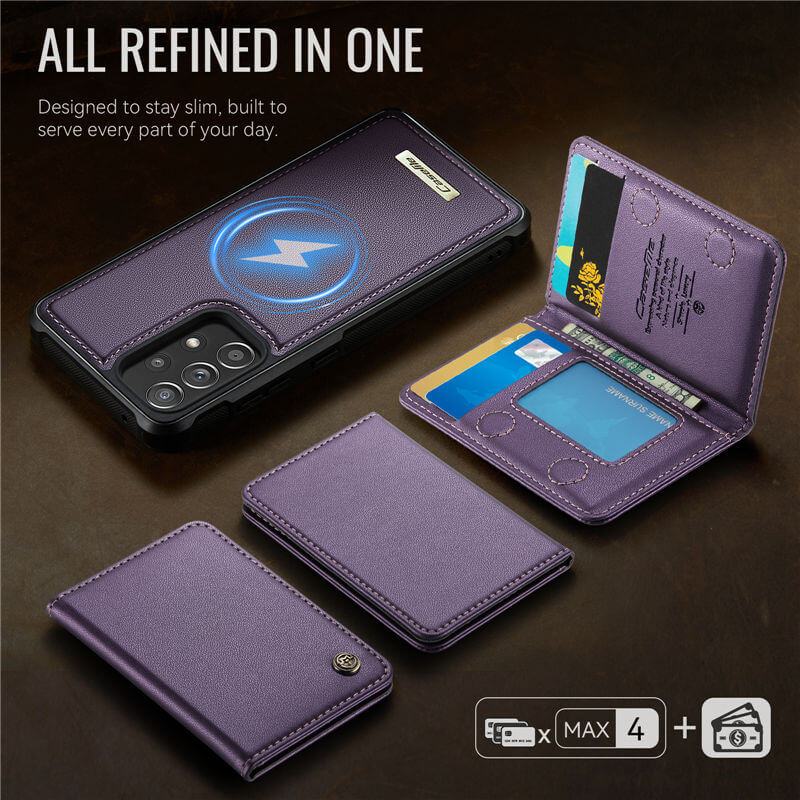 CaseMe Samsung Galaxy A52 2-in-1 Magnetic Wallet Case