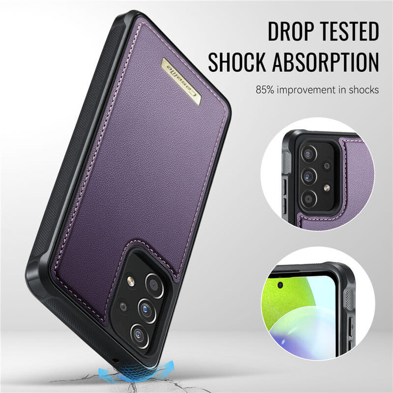 CaseMe Samsung Galaxy A52 2-in-1 Magnetic Wallet Case
