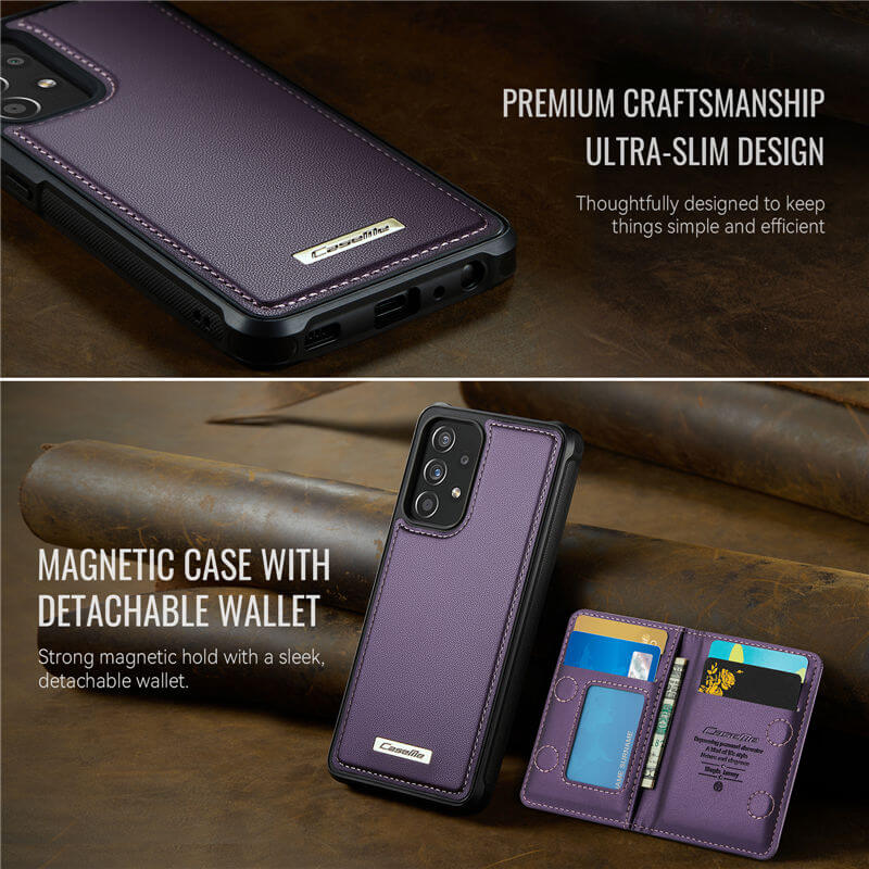 CaseMe Samsung Galaxy A52 2-in-1 Magnetic Wallet Case