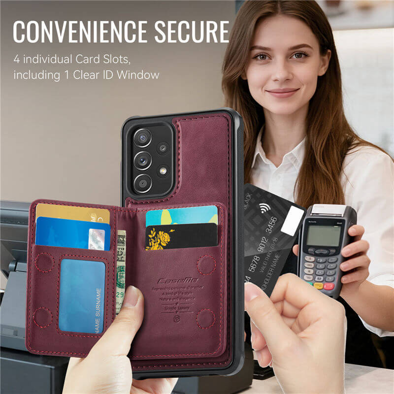 CaseMe Samsung Galaxy A52 2-in-1 Magnetic Wallet Case