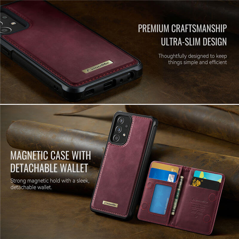 CaseMe Samsung Galaxy A52 2-in-1 Magnetic Wallet Case