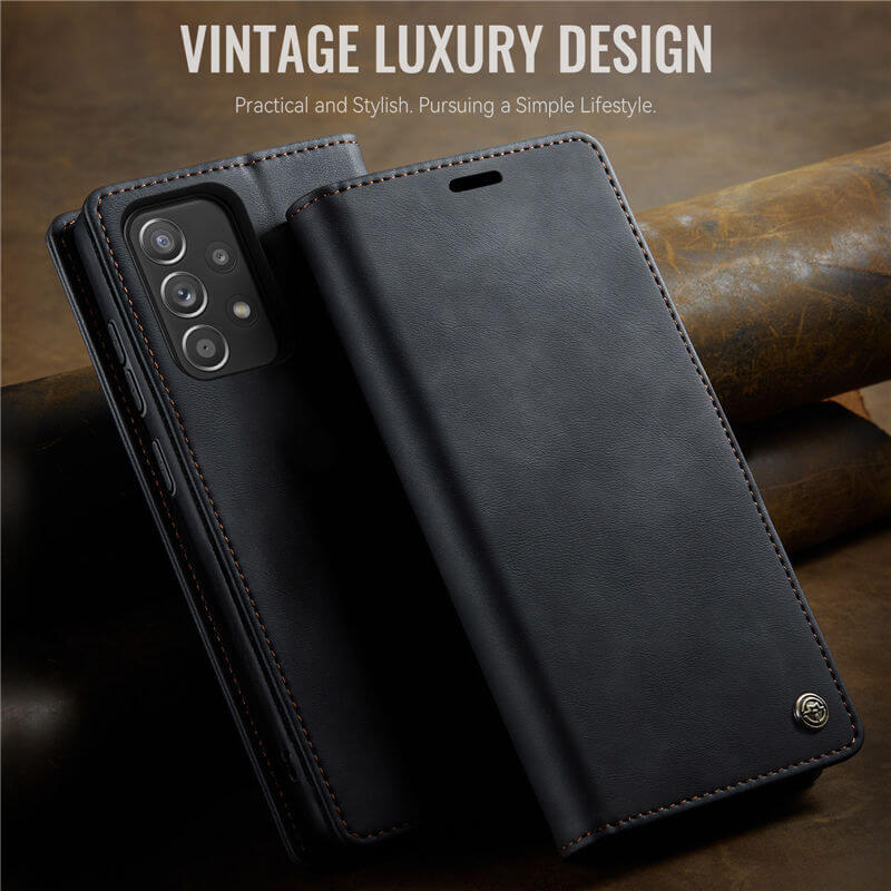 CaseMe Samsung Galaxy A52 Magnetic Wallet Case with RFID Blocking