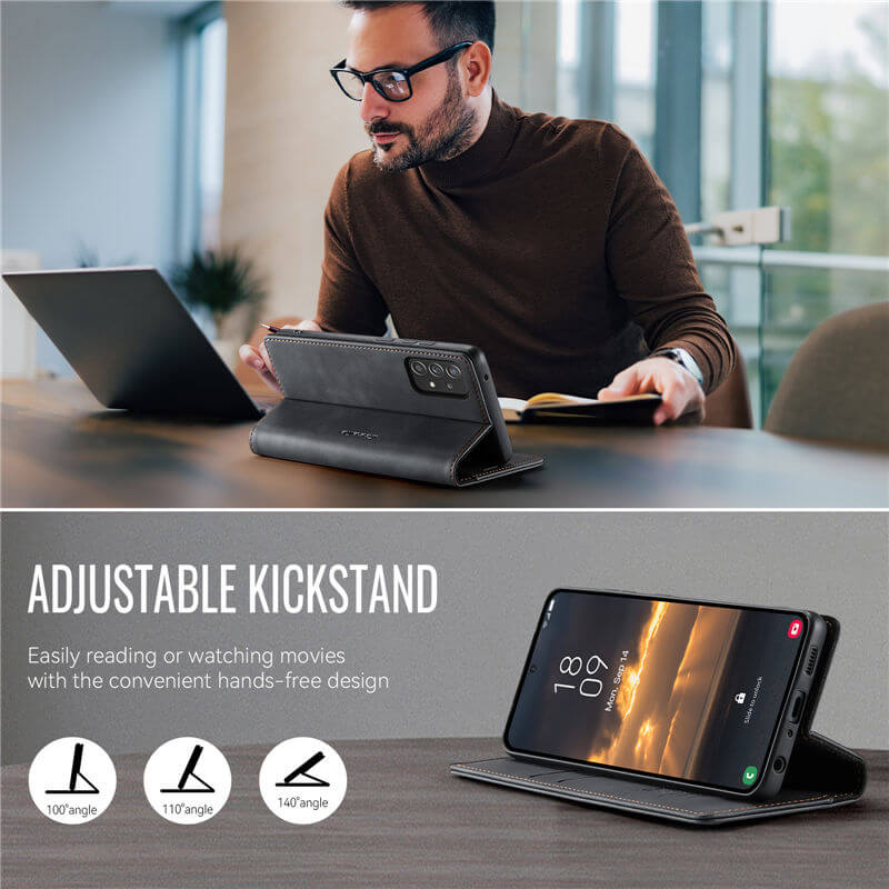 CaseMe Samsung Galaxy A52 Magnetic Wallet Case with RFID Blocking