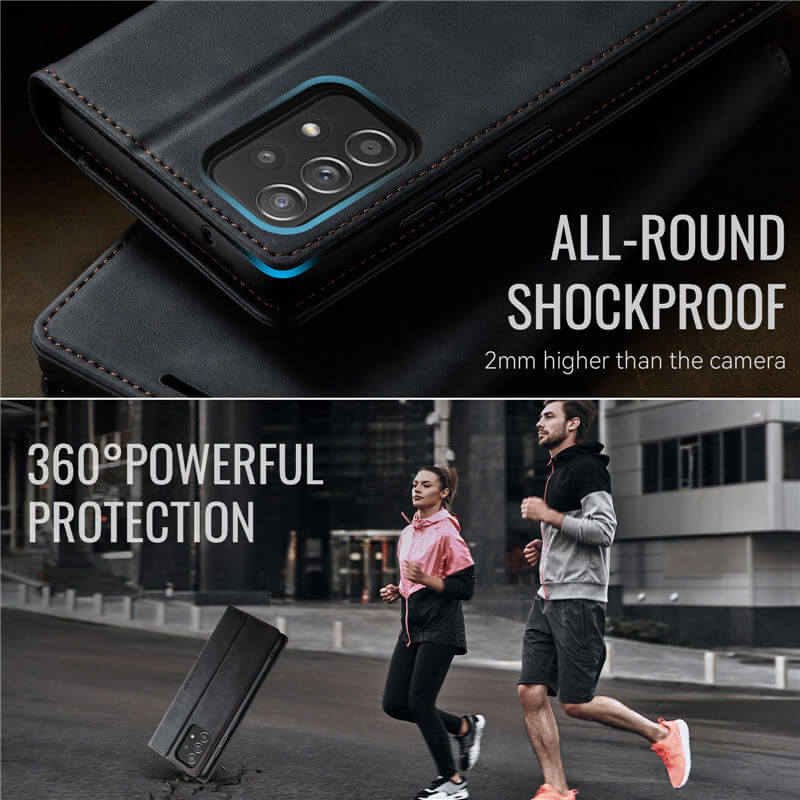 CaseMe Samsung Galaxy A52 Magnetic Wallet Case with RFID Blocking