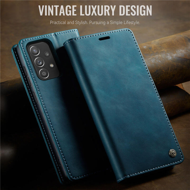 CaseMe Samsung Galaxy A52 Magnetic Wallet Case with RFID Blocking