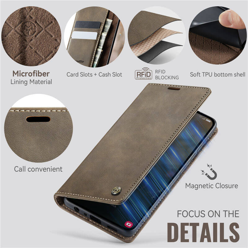 CaseMe Samsung Galaxy A52 Magnetic Wallet Case with RFID Blocking