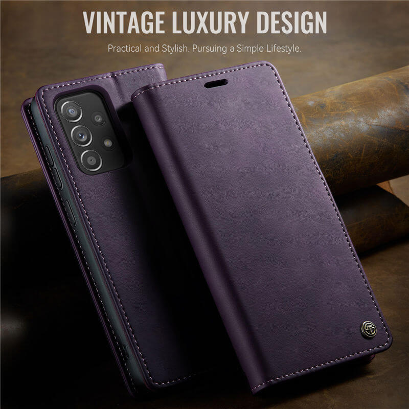 CaseMe Samsung Galaxy A52 Magnetic Wallet Case with RFID Blocking