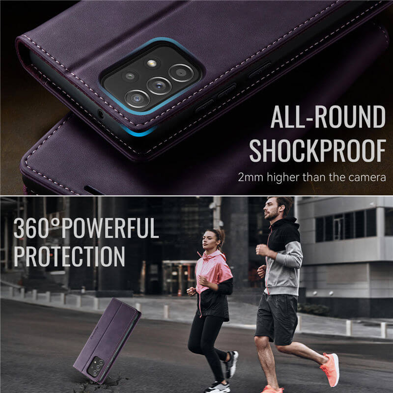 CaseMe Samsung Galaxy A52 Magnetic Wallet Case with RFID Blocking