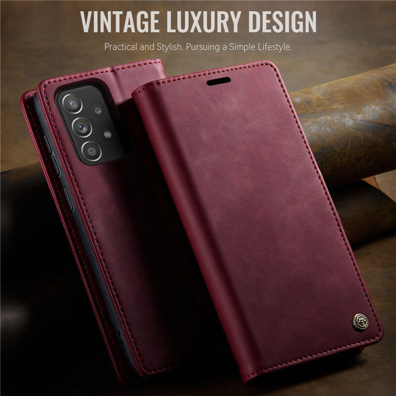 CaseMe Samsung Galaxy A52 Magnetic Wallet Case with RFID Blocking