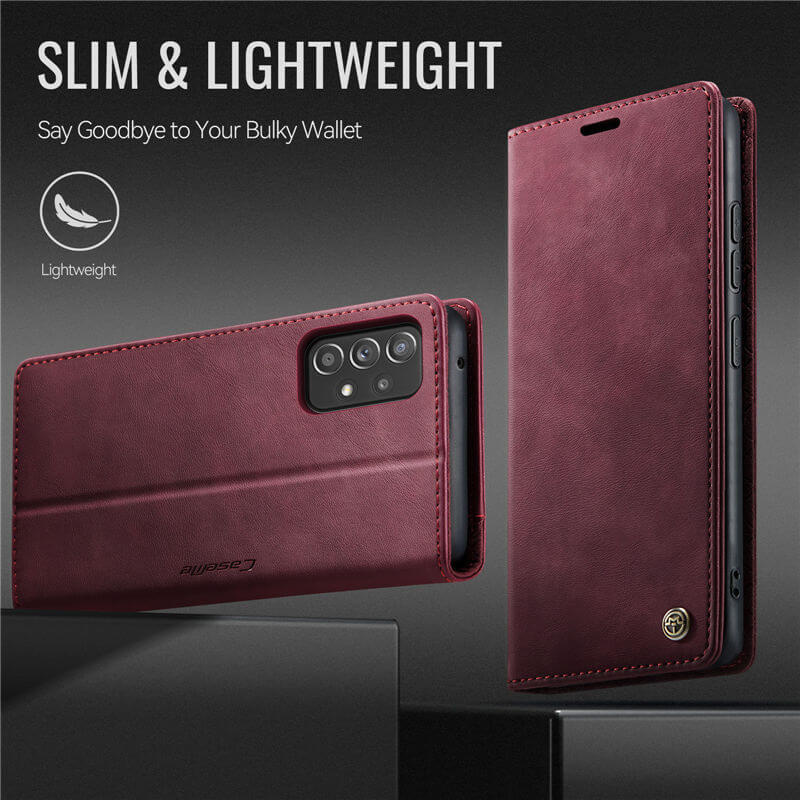 CaseMe Samsung Galaxy A52 Magnetic Wallet Case with RFID Blocking