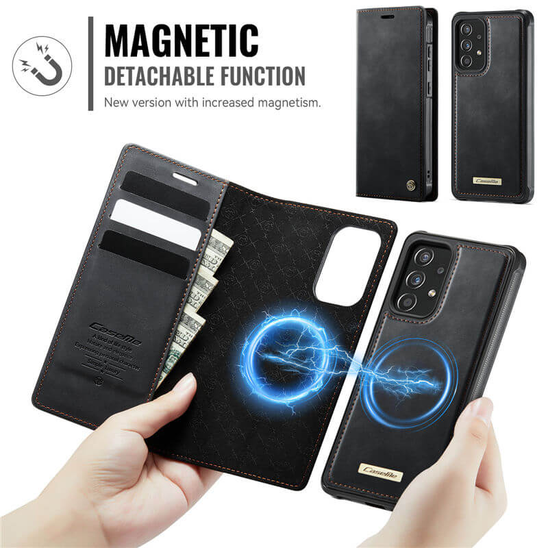 CaseMe Samsung Galaxy A52 2-in-1 Magnetic Wallet Case with RFID Blocking