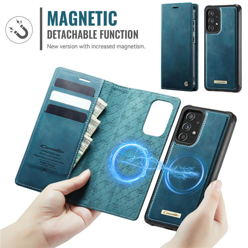 CaseMe Samsung Galaxy A52 2-in-1 Magnetic Wallet Case with RFID Blocking