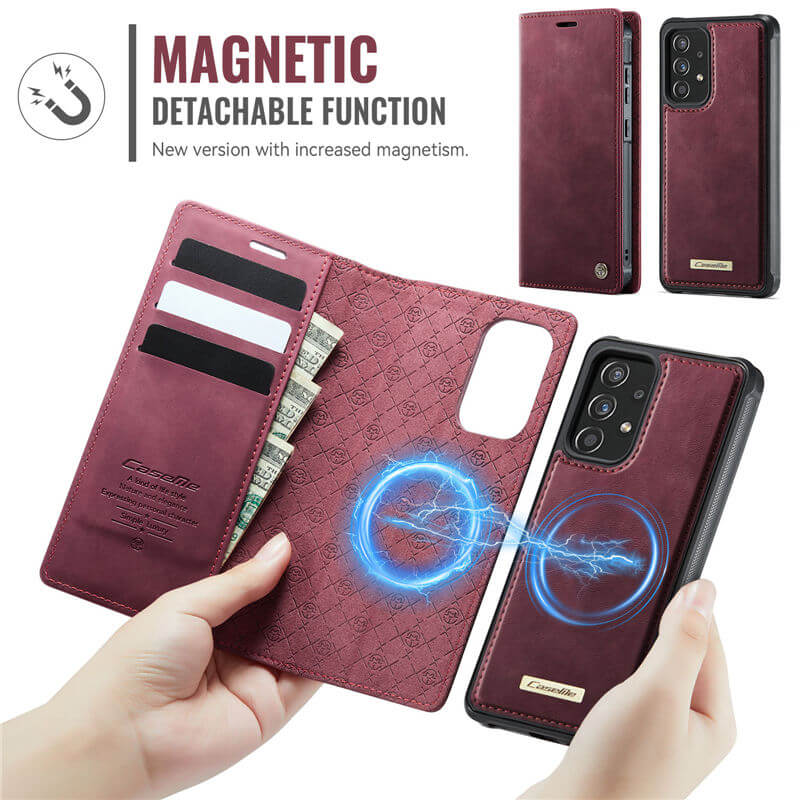 CaseMe Samsung Galaxy A52 2-in-1 Magnetic Wallet Case with RFID Blocking