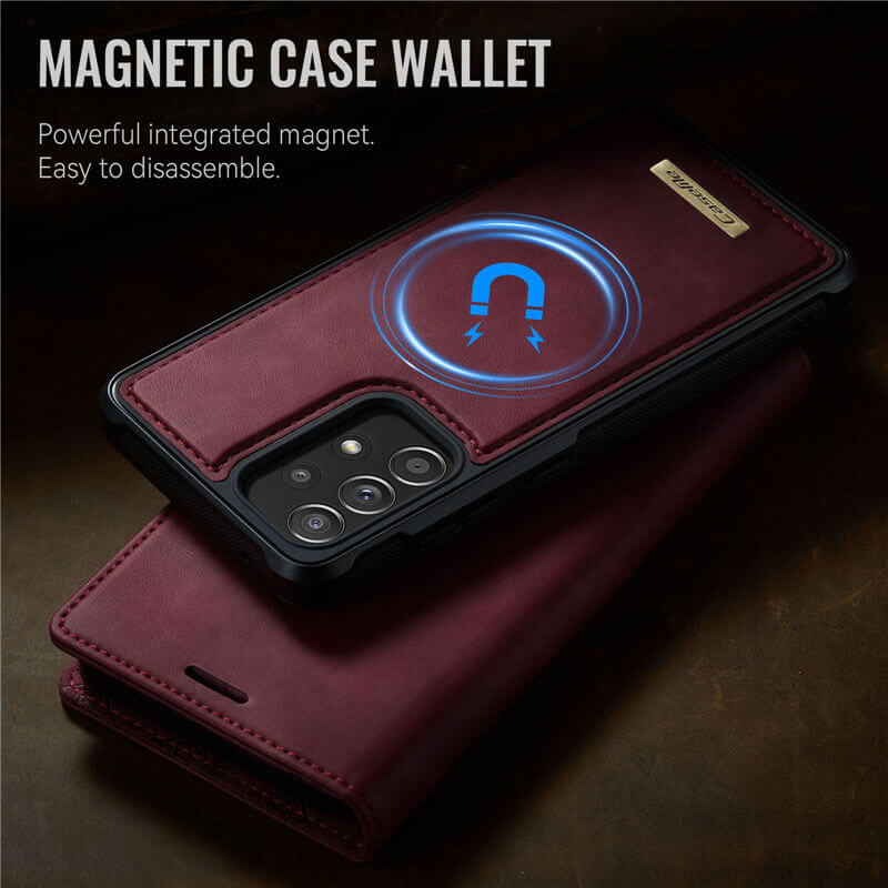 CaseMe Samsung Galaxy A52 2-in-1 Magnetic Wallet Case with RFID Blocking