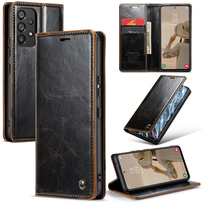 CaseMe Samsung Galaxy A53 5G Wallet Magnetic Case Coffee