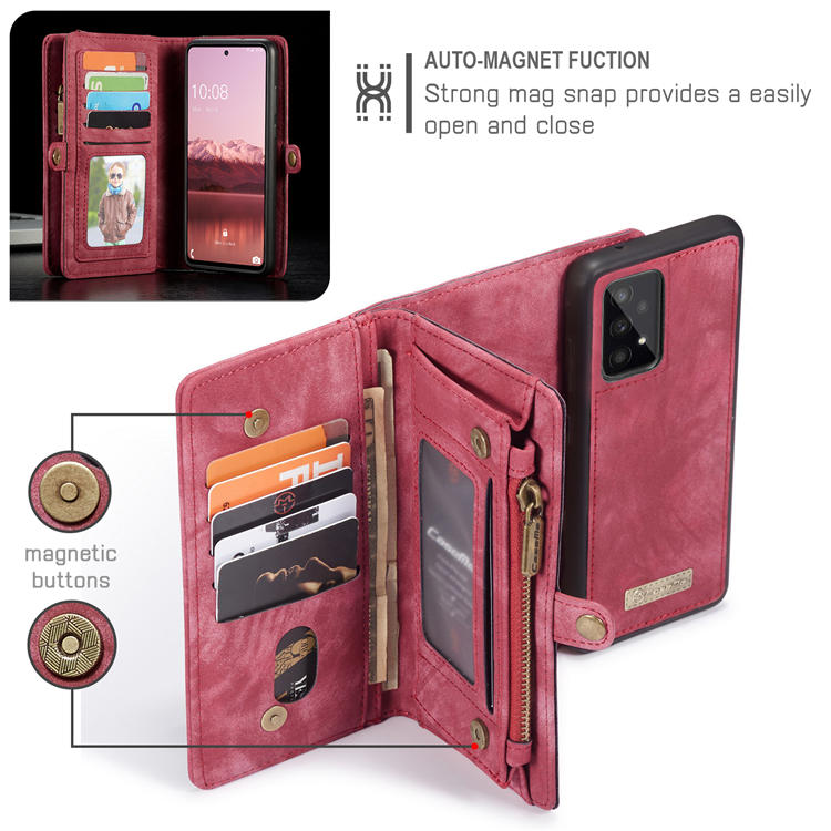 CaseMe Samsung Galaxy A53 5G Multi-slot Wallet Case Red