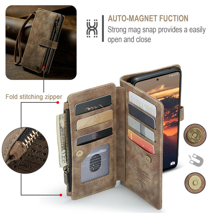 CaseMe Samsung Galaxy A53 5G Wallet Kickstand Case Coffee