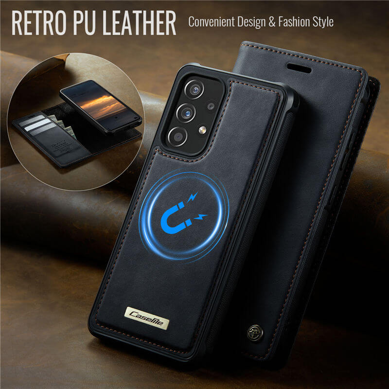 CaseMe Samsung Galaxy A53 5G 2-in-1 Magnetic Wallet Case with RFID Blocking