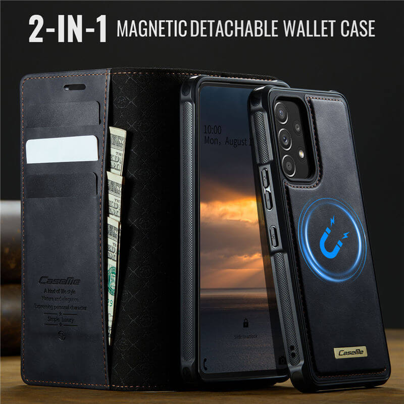 CaseMe Samsung Galaxy A53 5G 2-in-1 Magnetic Wallet Case with RFID Blocking