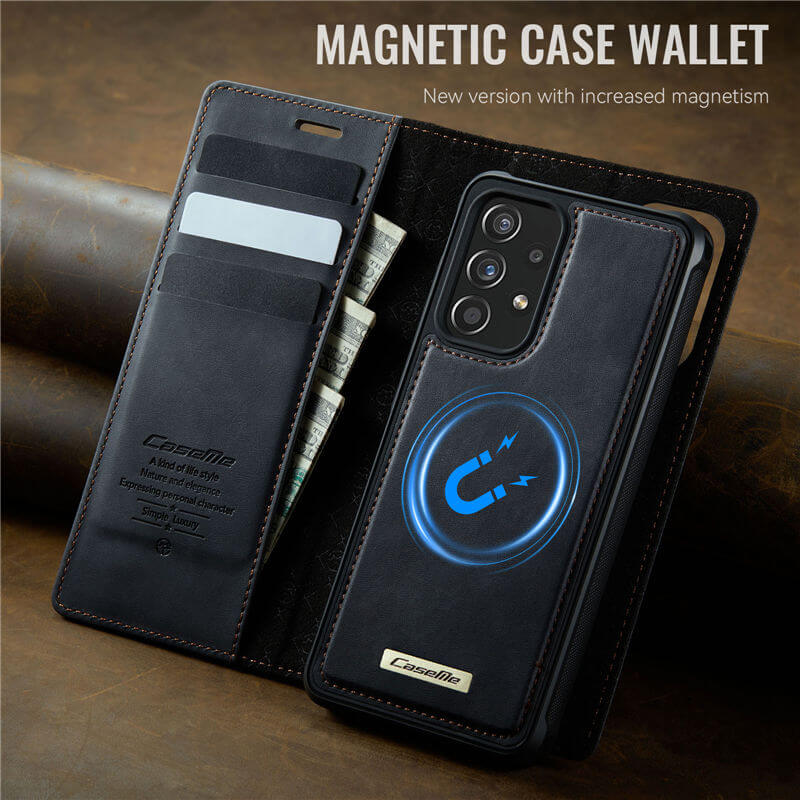 CaseMe Samsung Galaxy A53 5G 2-in-1 Magnetic Wallet Case with RFID Blocking