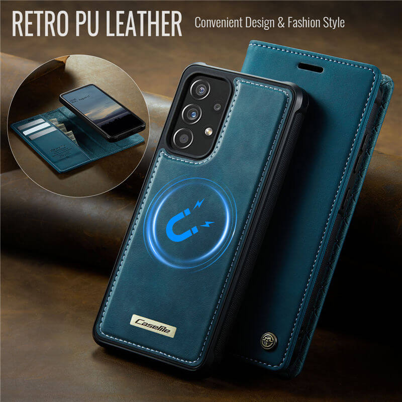 CaseMe Samsung Galaxy A53 5G 2-in-1 Magnetic Wallet Case with RFID Blocking