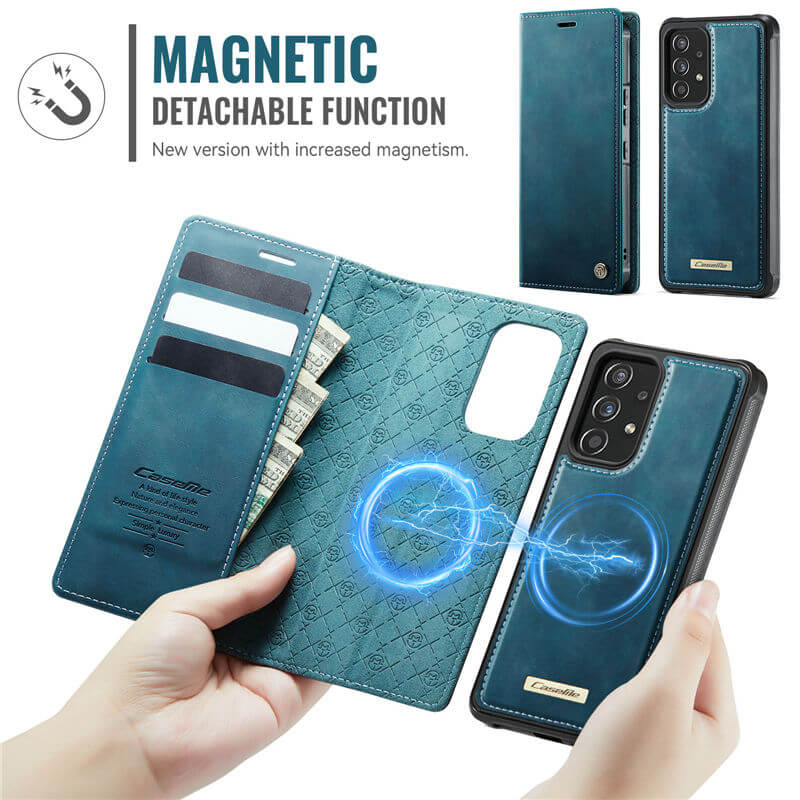 CaseMe Samsung Galaxy A53 5G 2-in-1 Magnetic Wallet Case with RFID Blocking