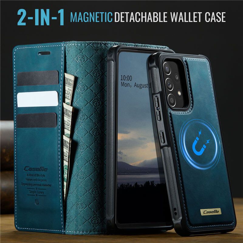 CaseMe Samsung Galaxy A53 5G 2-in-1 Magnetic Wallet Case with RFID Blocking