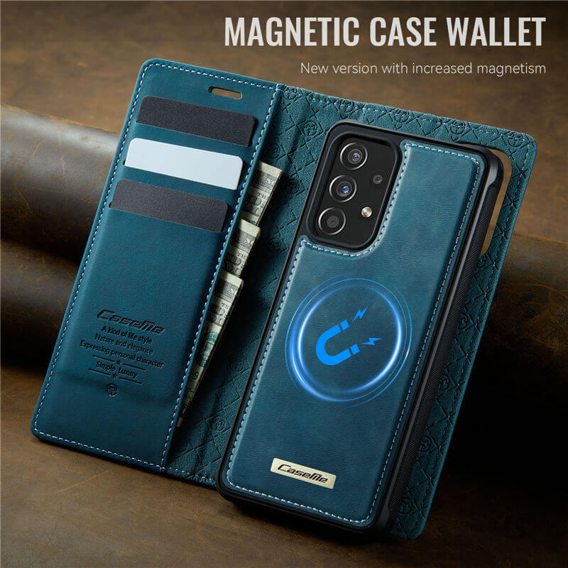 CaseMe Samsung Galaxy A53 5G 2-in-1 Magnetic Wallet Case with RFID Blocking