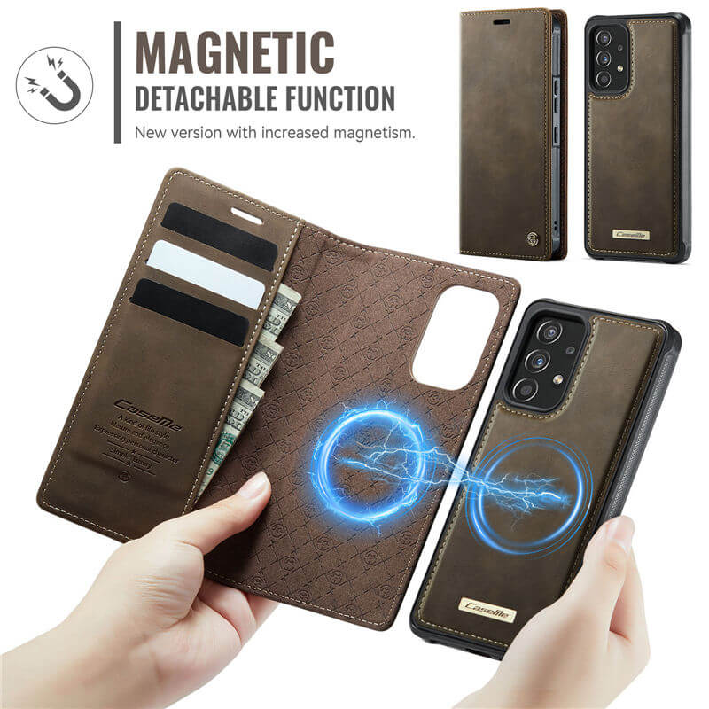 CaseMe Samsung Galaxy A53 5G 2-in-1 Magnetic Wallet Case with RFID Blocking