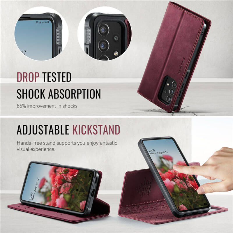 CaseMe Samsung Galaxy A53 5G 2-in-1 Magnetic Wallet Case with RFID Blocking