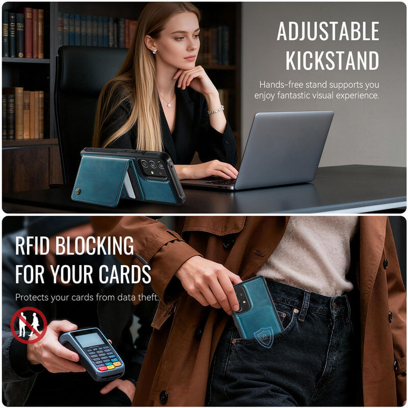 CaseMe Samsung Galaxy A53 5G 2-in-1 Magnetic Wallet Case