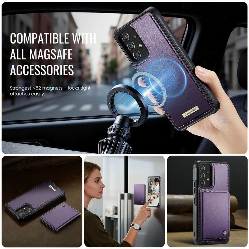 CaseMe Samsung Galaxy A53 5G 2-in-1 Magnetic Wallet Case