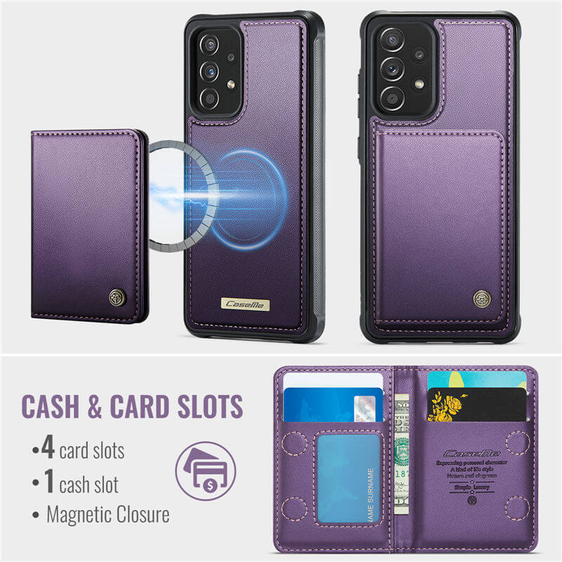 CaseMe Samsung Galaxy A53 5G 2-in-1 Magnetic Wallet Case