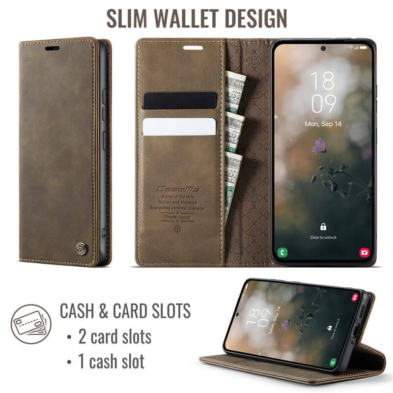 CaseMe Samsung Galaxy A53 5G Magnetic Wallet Case with RFID Blocking