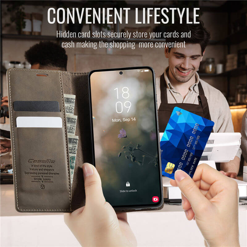 CaseMe Samsung Galaxy A53 5G Magnetic Wallet Case with RFID Blocking