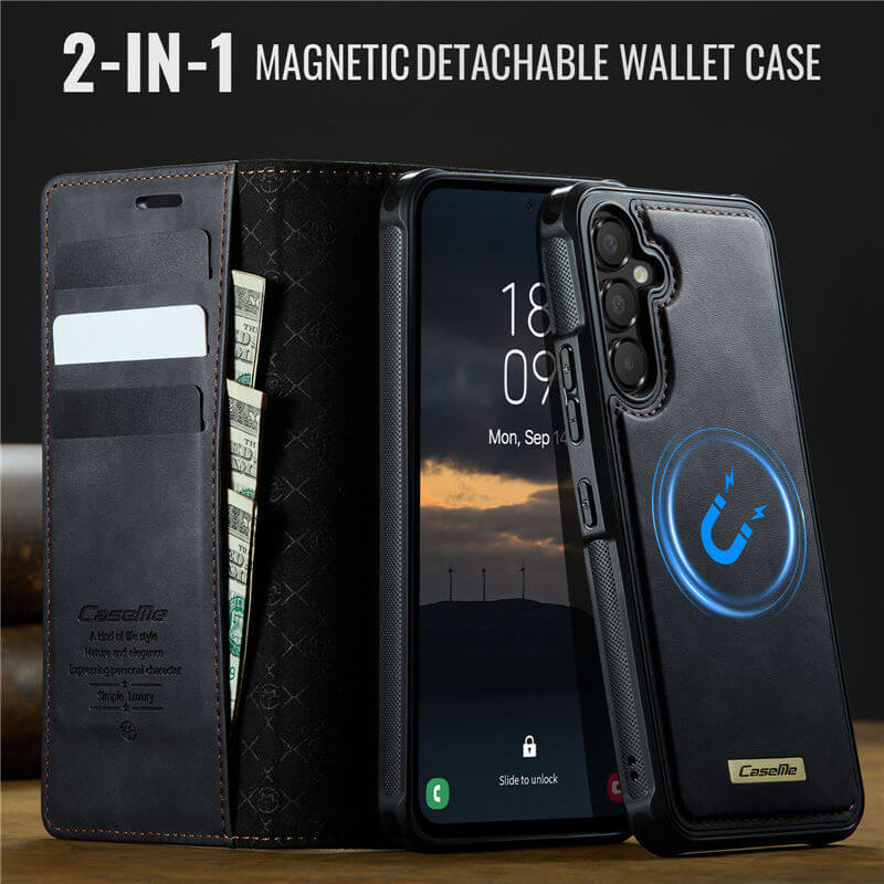 CaseMe Samsung Galaxy A54 5G 2-in-1 Magnetic Wallet Case with RFID Blocking
