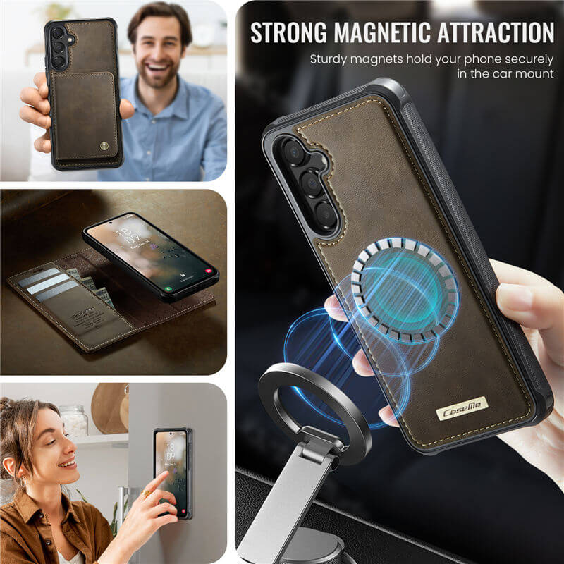 CaseMe Samsung Galaxy A54 5G 2-in-1 Magnetic Wallet Case with RFID Blocking