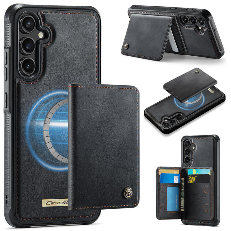 CaseMe Samsung Galaxy A54 5G Detachable Magnetic 2-in-1 Wallet Case with RFID Blocking - Black