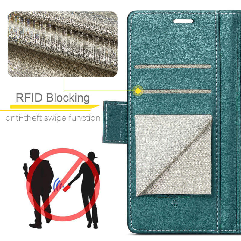 CaseMe Samsung Galaxy A55 Wallet RFID Blocking Case