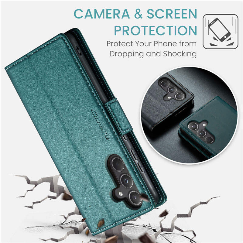 CaseMe Samsung Galaxy A55 Wallet RFID Blocking Case