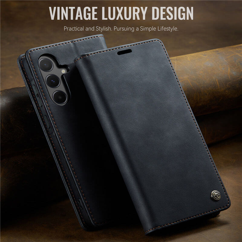 CaseMe Samsung Galaxy A55 Magnetic Wallet Case with RFID Blocking