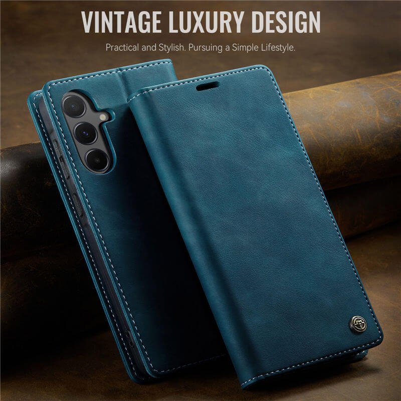 CaseMe Samsung Galaxy A55 Magnetic Wallet Case with RFID Blocking