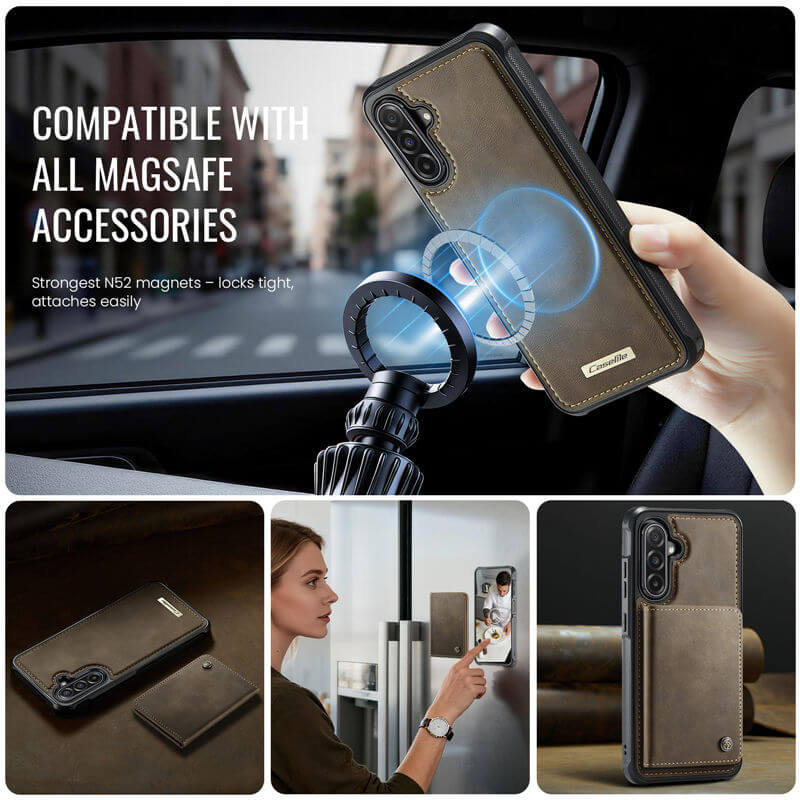 CaseMe Samsung Galaxy A56 5G 2-in-1 Magnetic Wallet Case