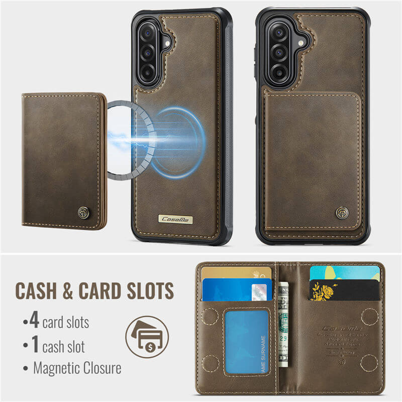 CaseMe Samsung Galaxy A56 5G 2-in-1 Magnetic Wallet Case